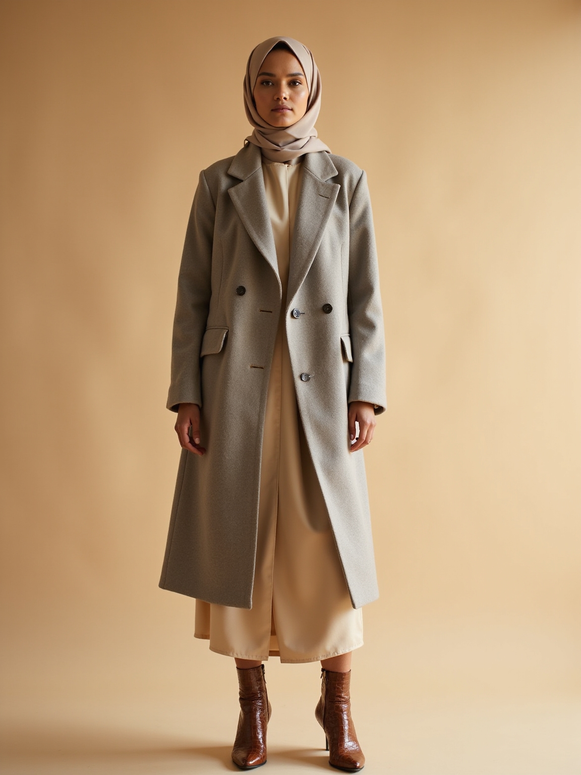 structured coats over satin