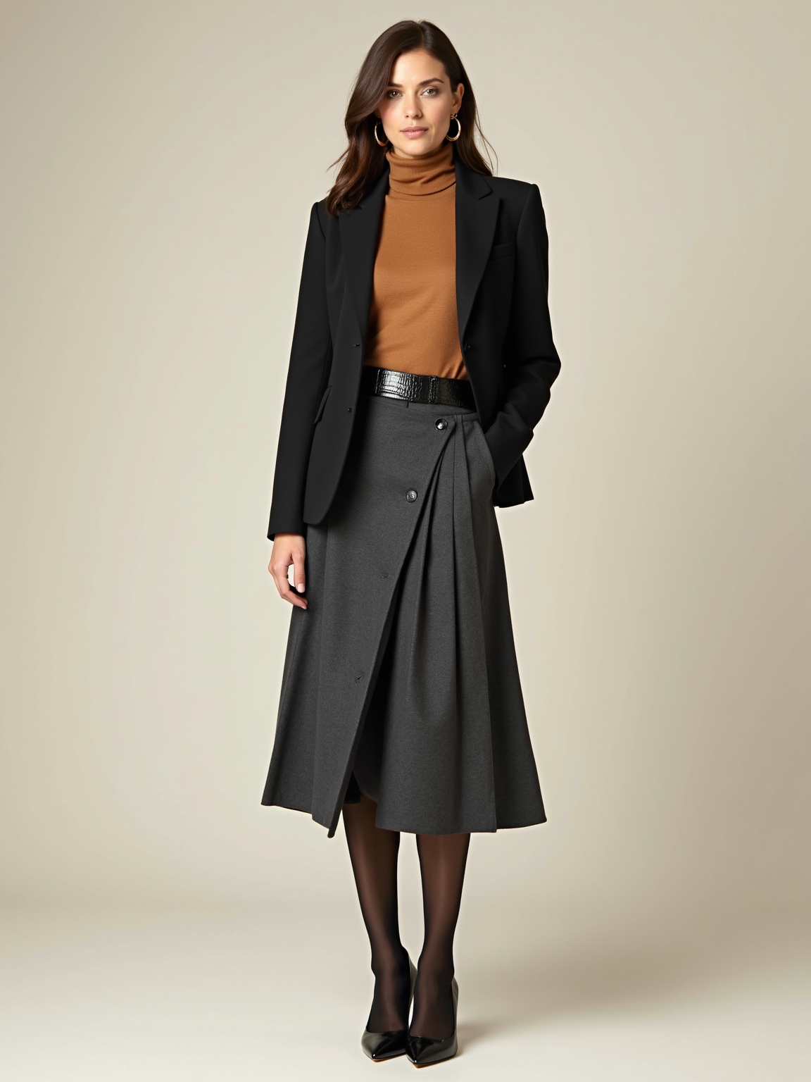 structured knits pleated midi