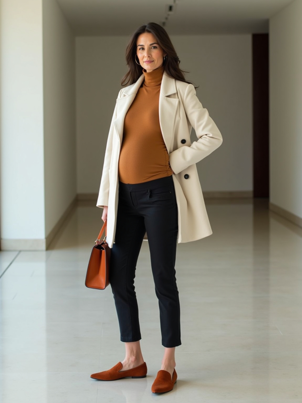 structured maternity workwear elegance