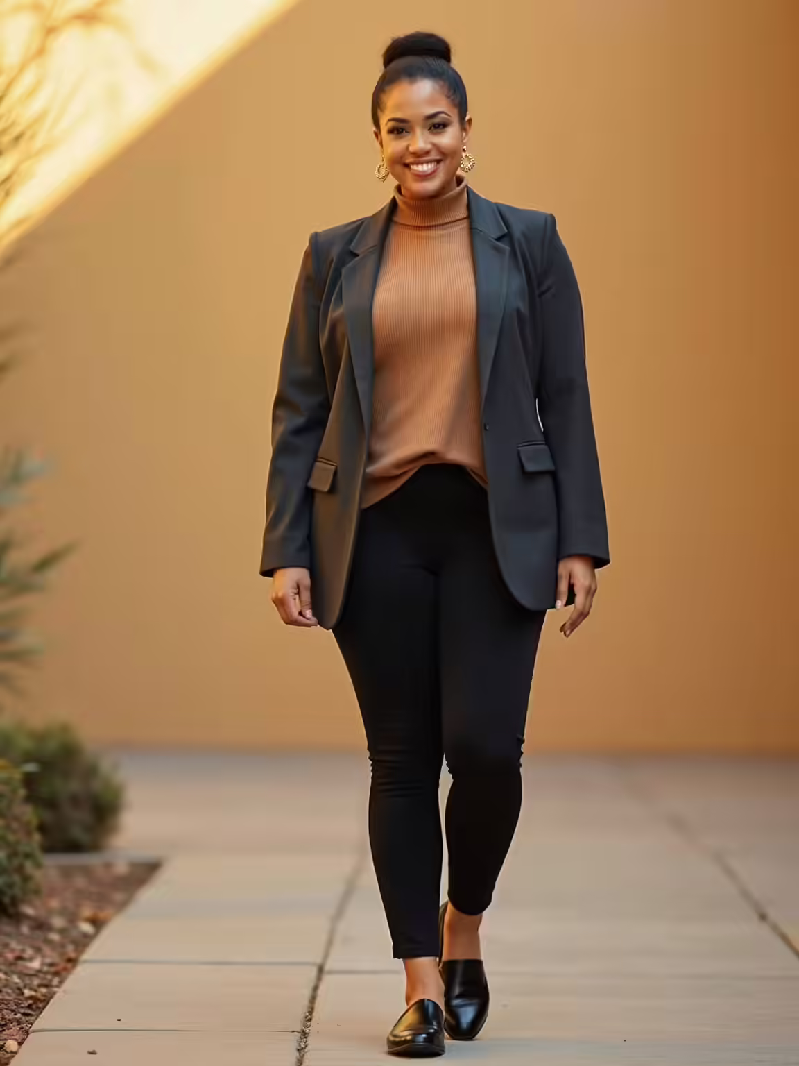 structured ponte leggings ensemble