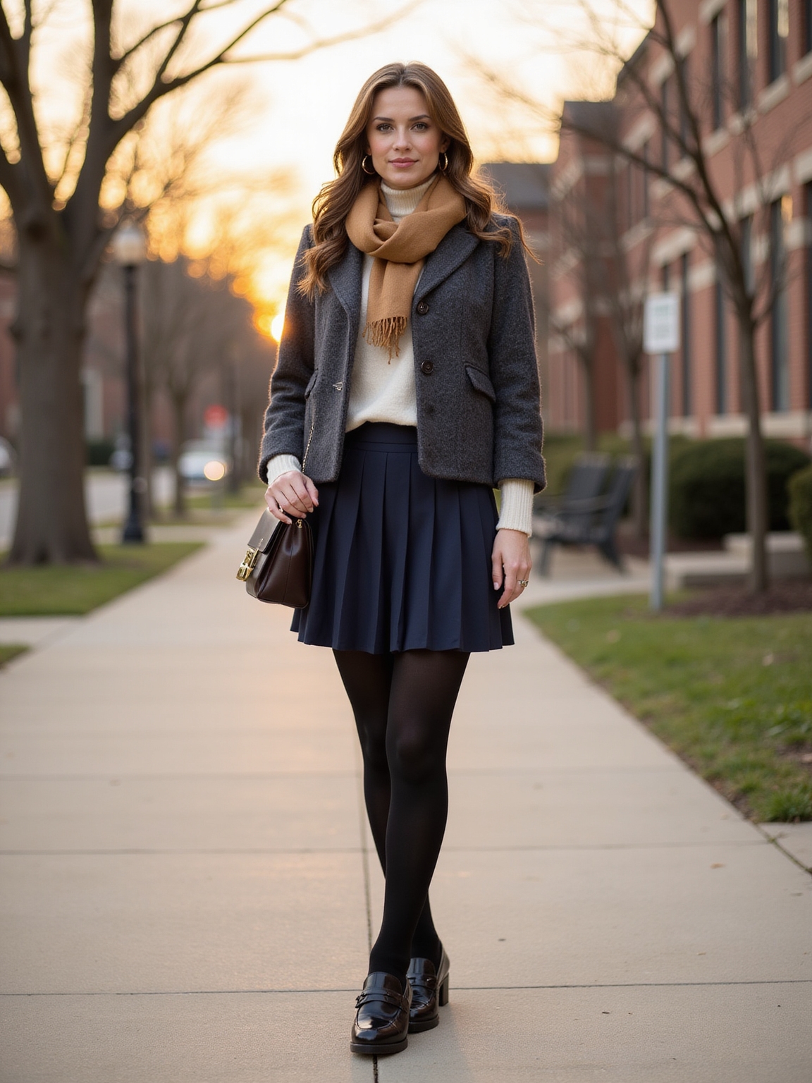 stylish winter campus outfit ideas