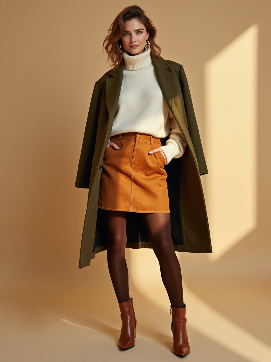 suede mini tights boots