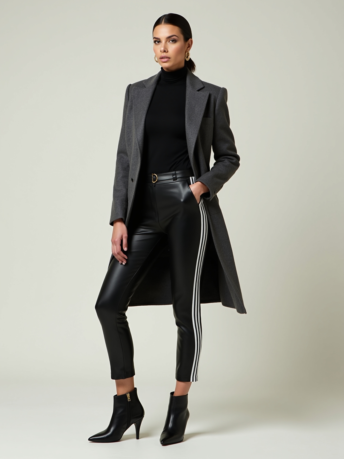 tailored coat track pants