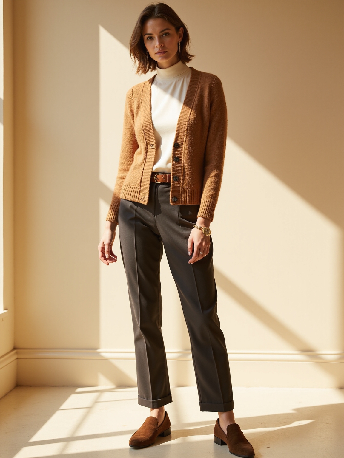 tailored knit balanced drape