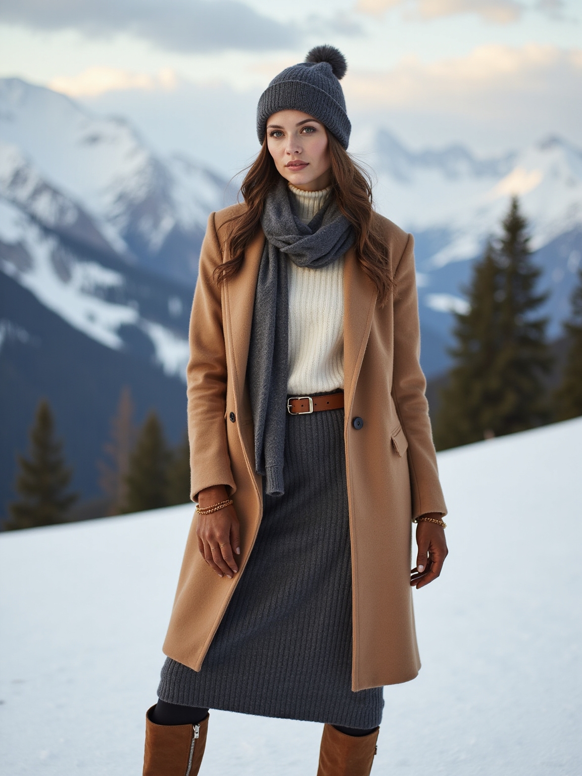 tailored layered winter dressing
