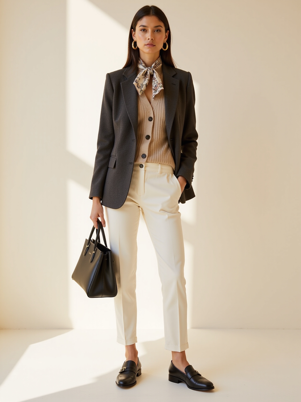 tailored layers cozy textures
