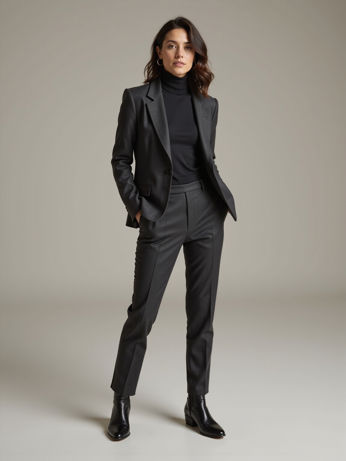 tailored midweight wool layering