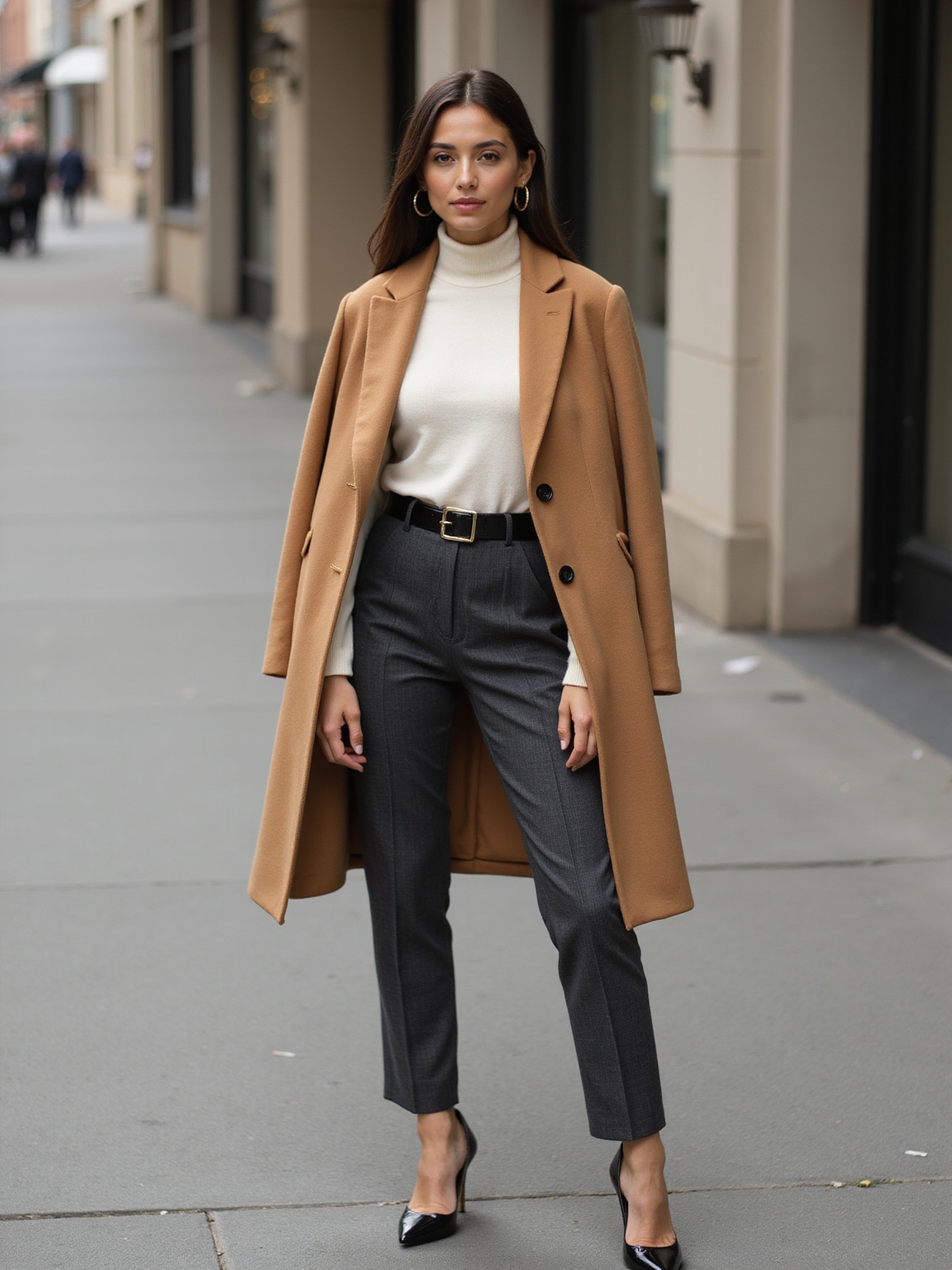 tailored neutrals structured autumn silhouette