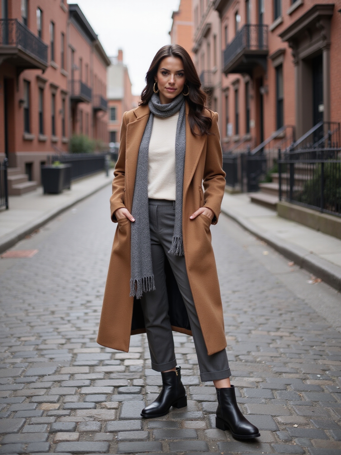 tailored urban winter elegance