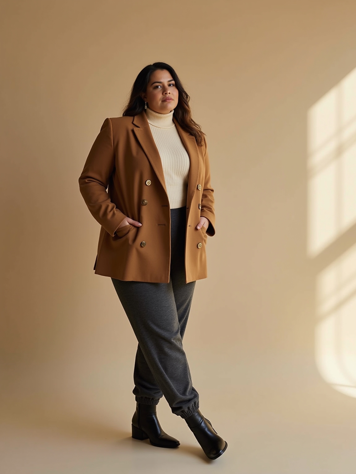 tailored wool blazer layered basics