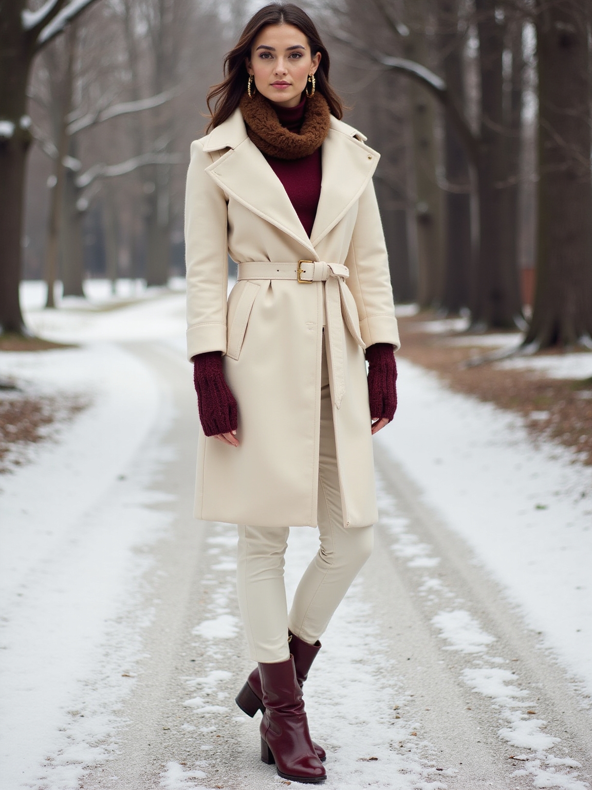 tailored wool coat ensemble