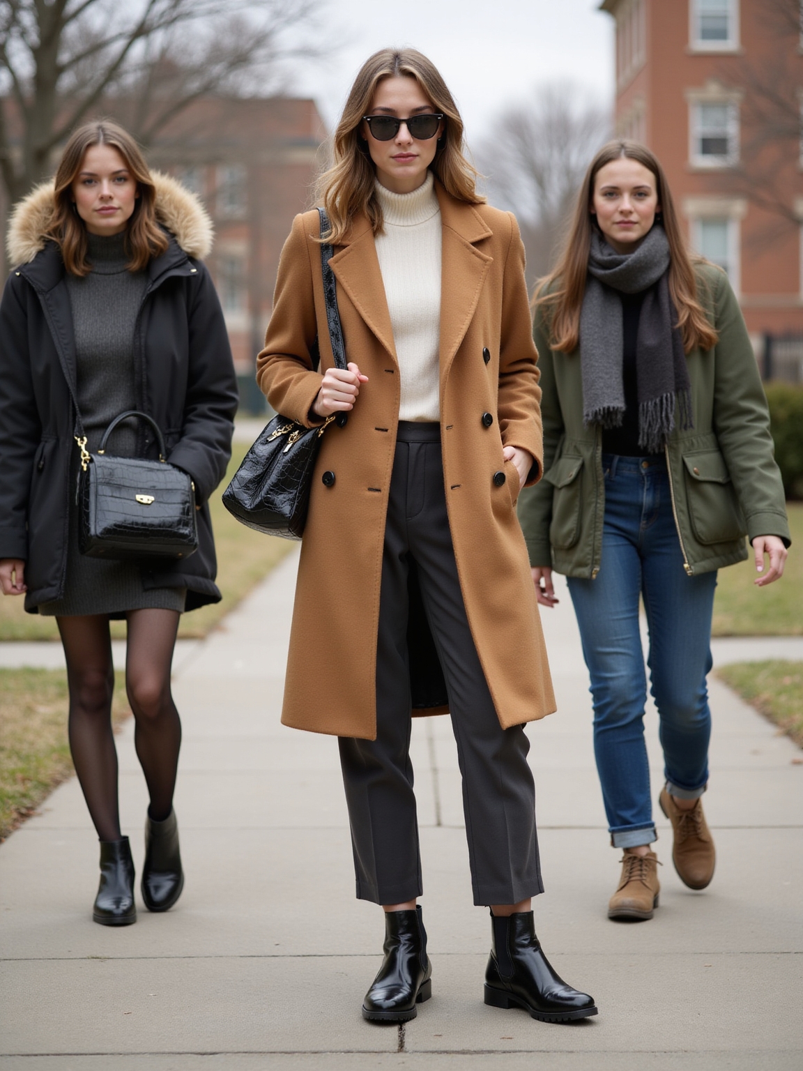 tailored wool puffers parkas