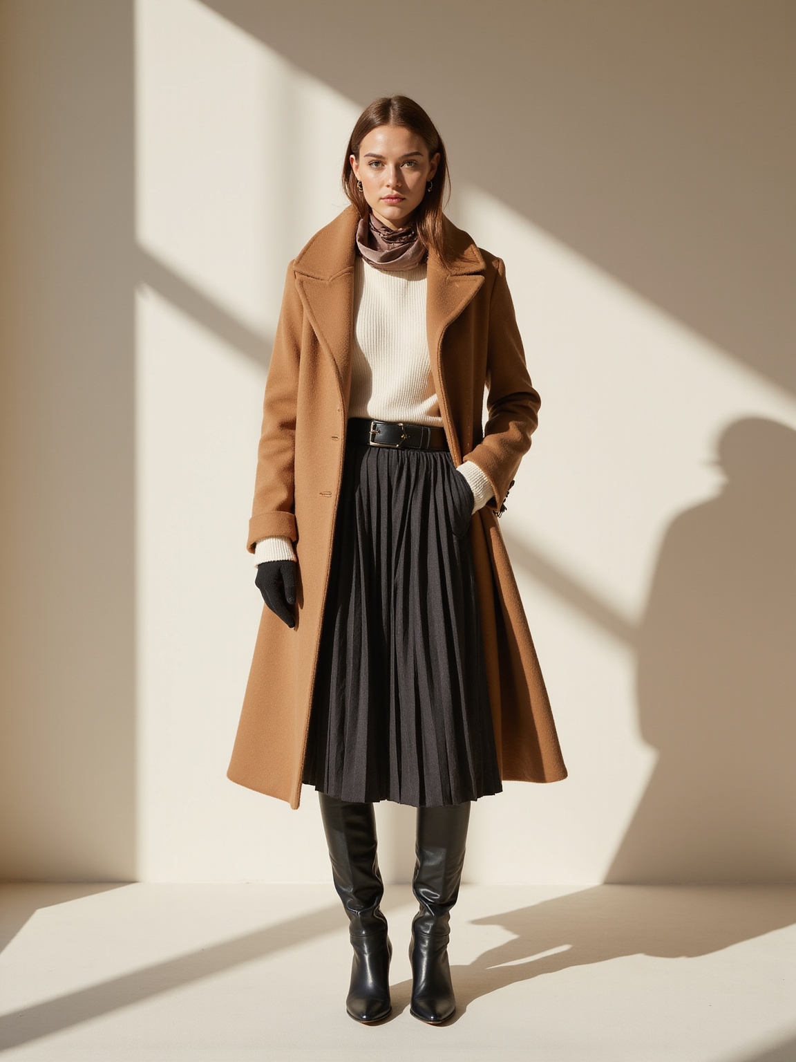 tall boots weatherproof tonal