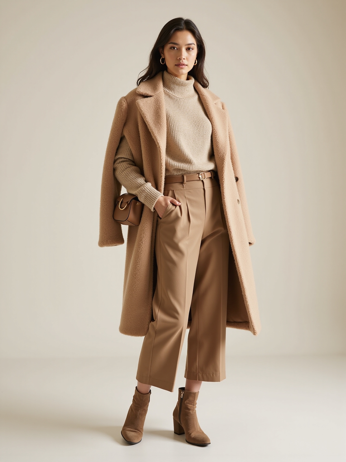 textured monochrome neutral layering