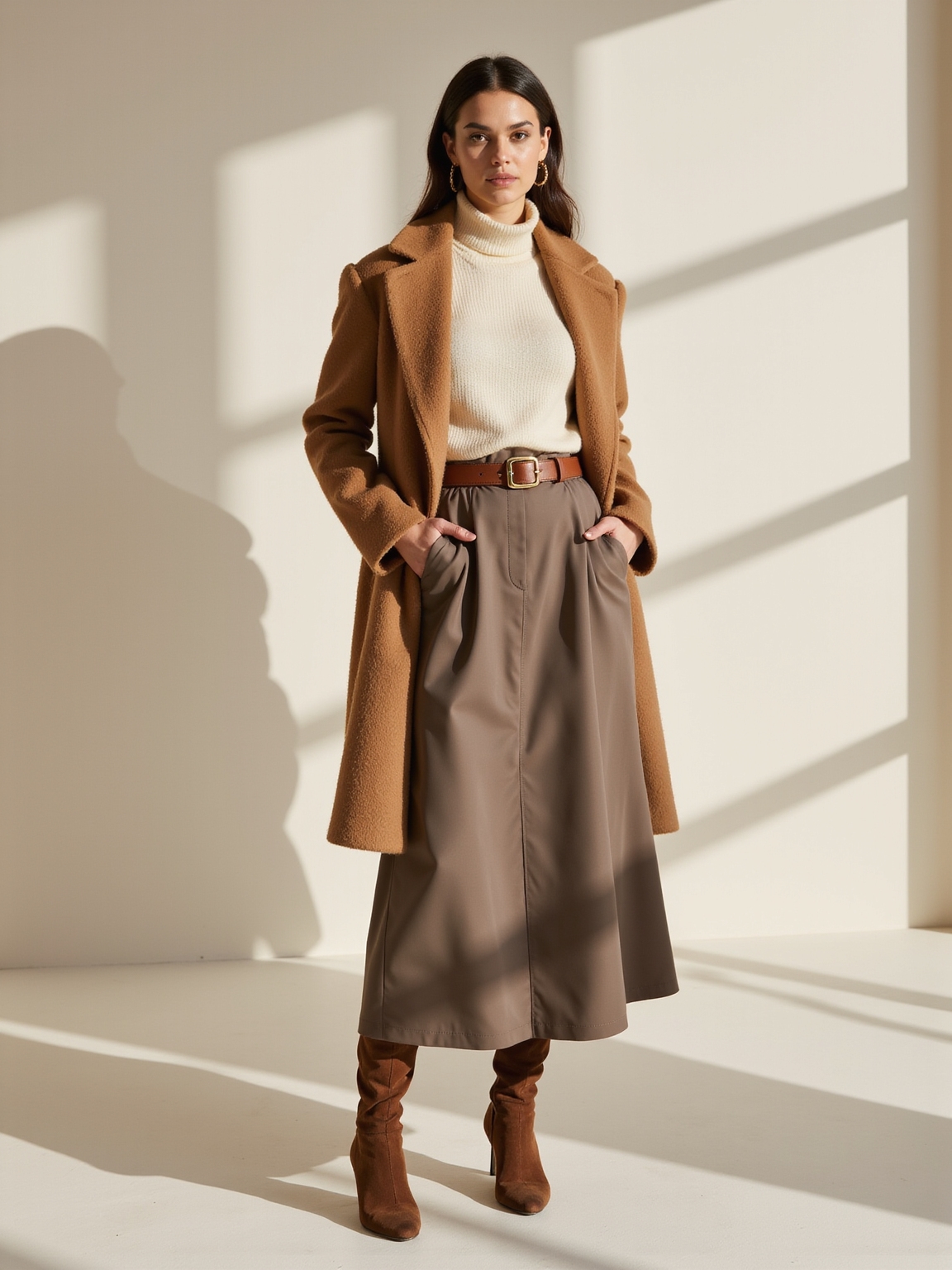 textured neutral autumn layers