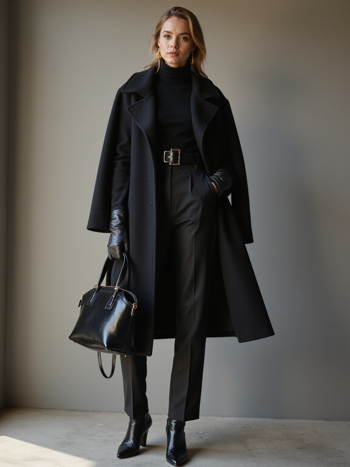 timeless chic black winterwear
