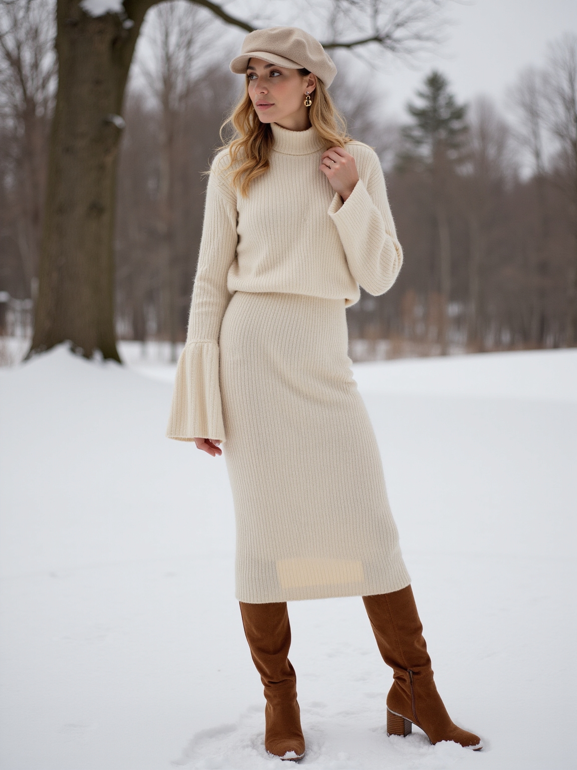 tonal cozy knitset ensemble