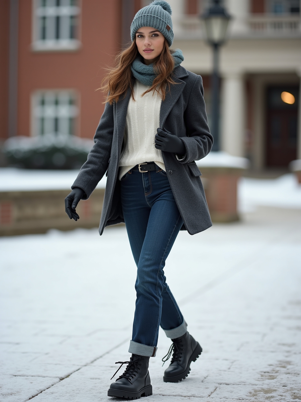treaded sneakers for icy sidewalks
