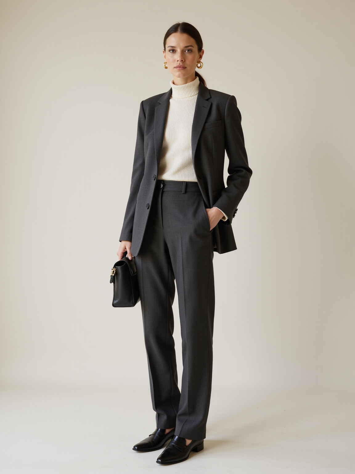 turtleneck beneath tailored suits