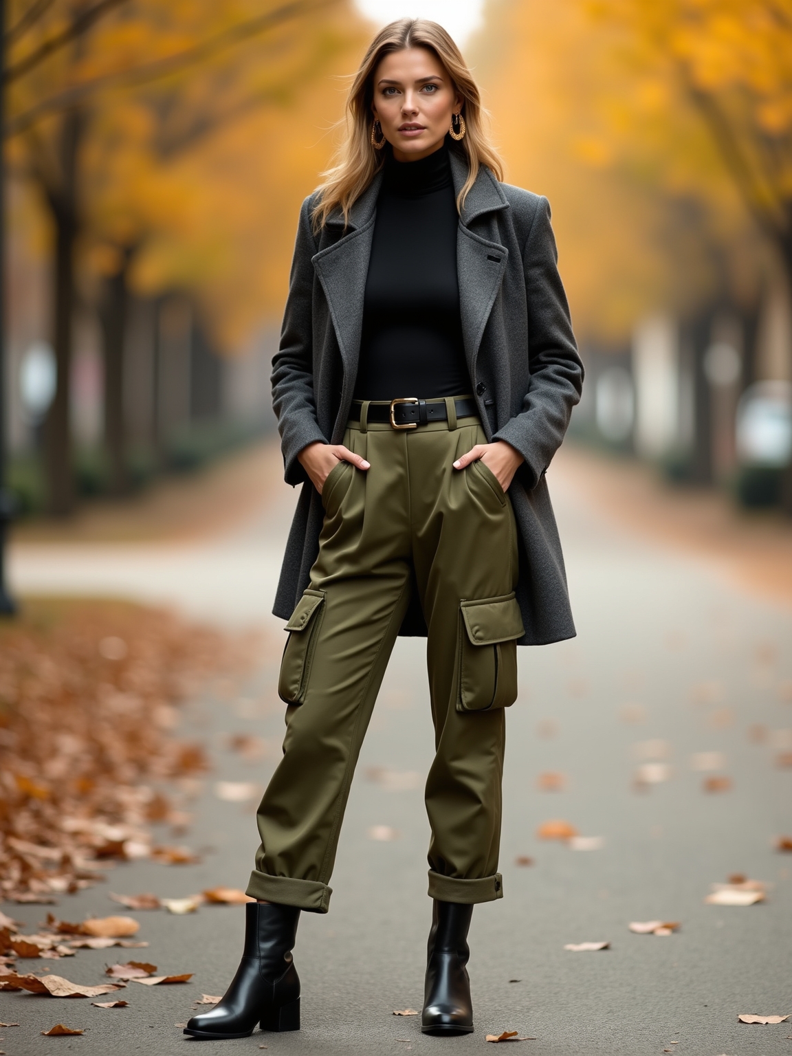 utilitarian cargo meets structured coat
