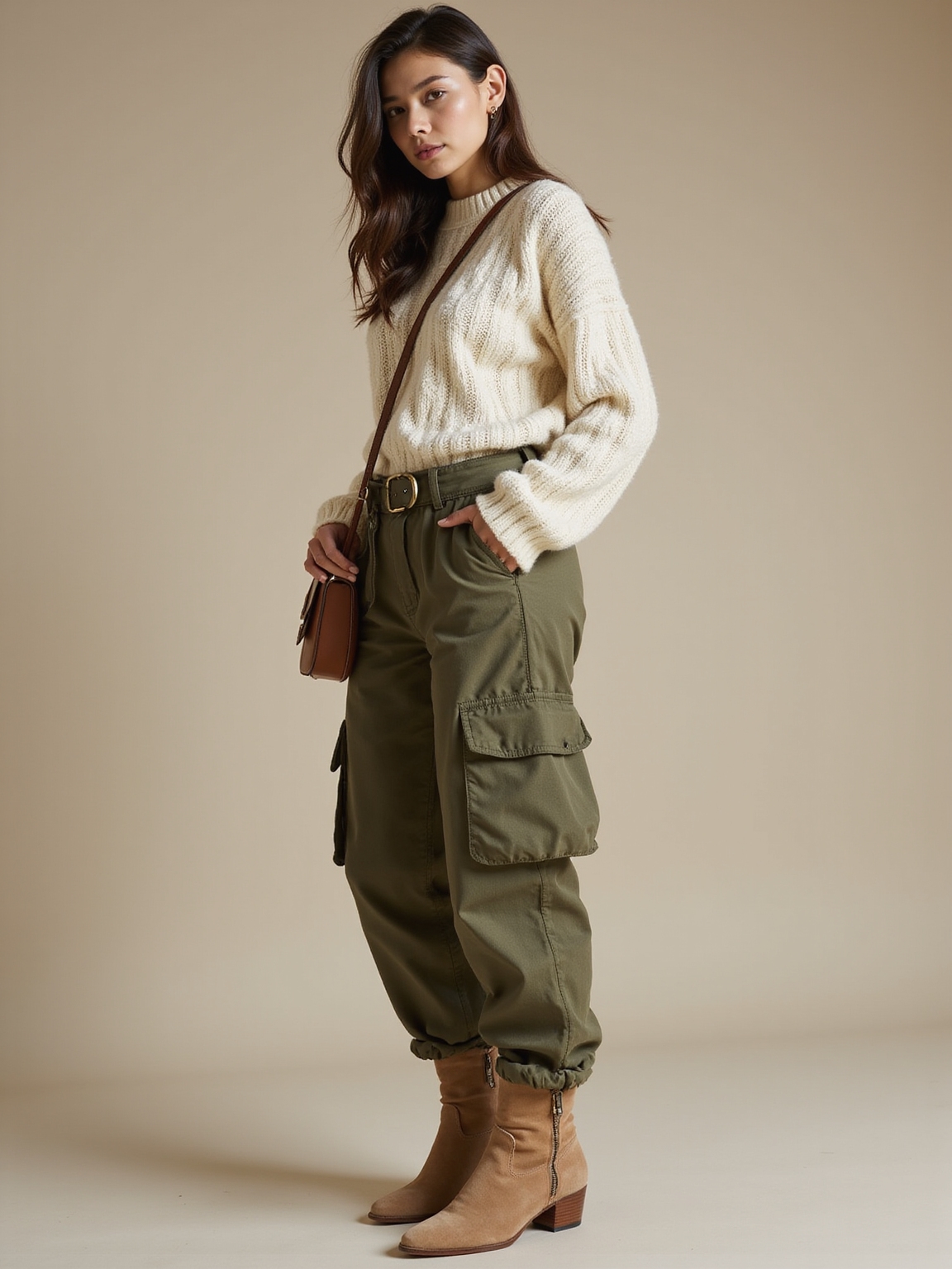 utility chic layered cozy textures