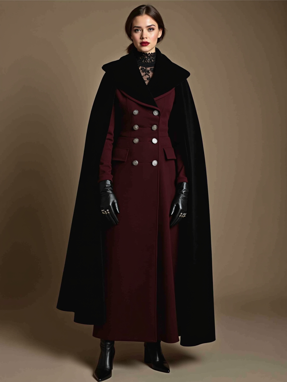 velvet cloak versus military coat