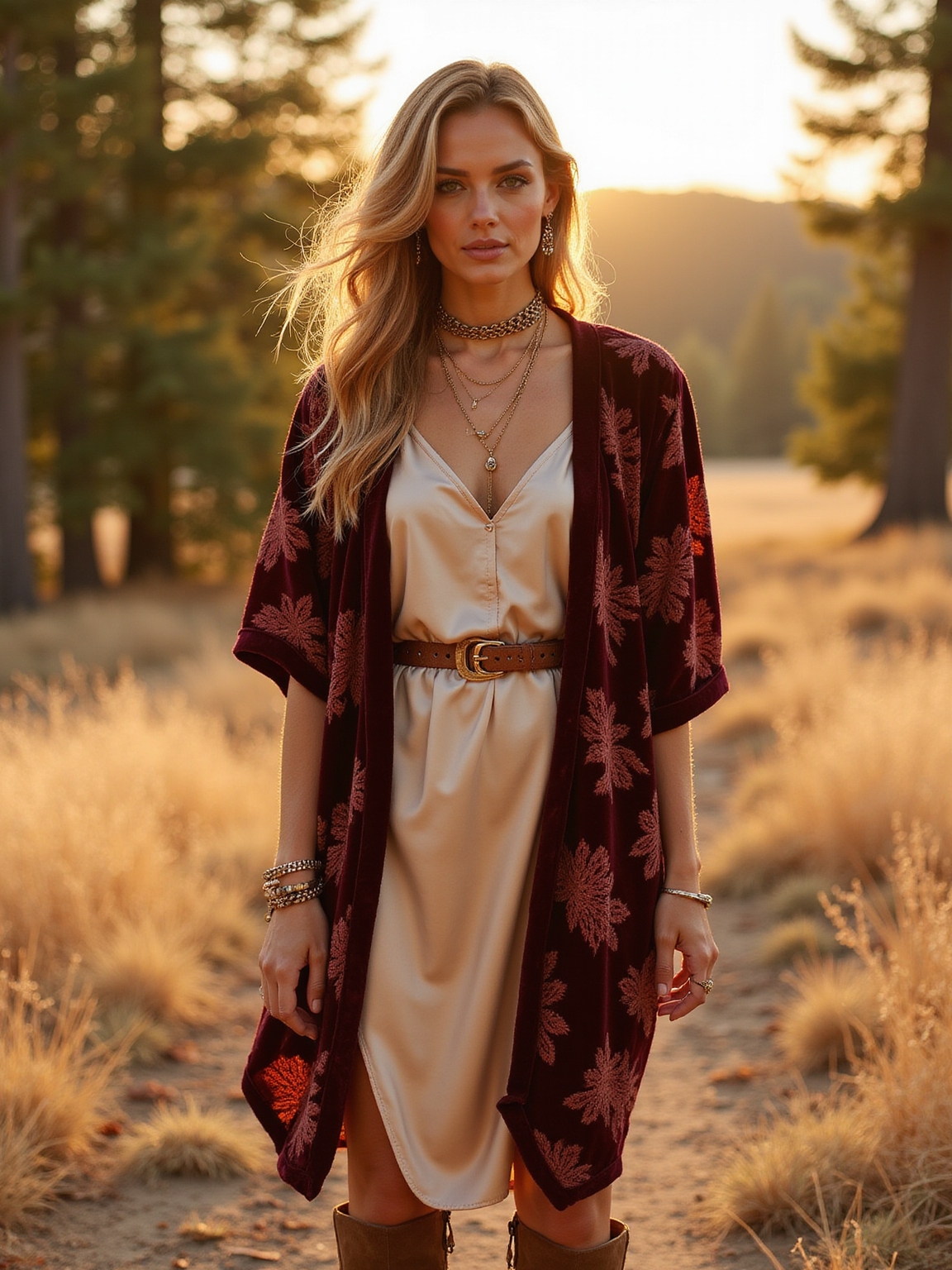 velvet kimono moonlit slip