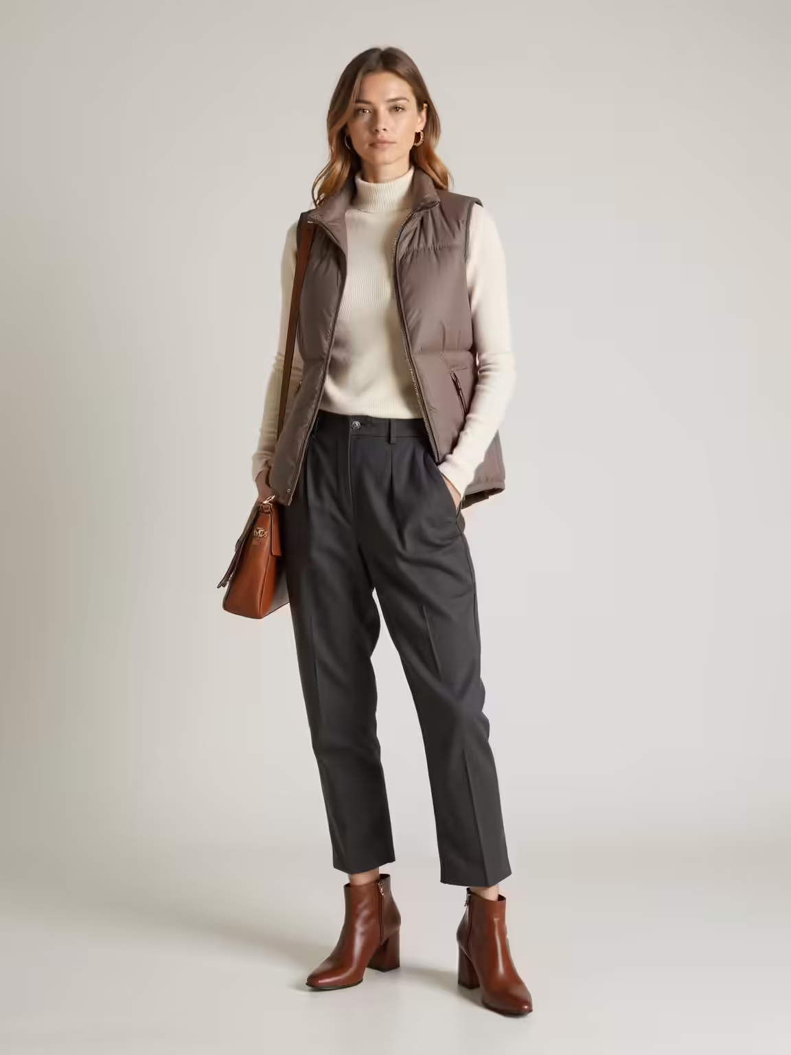 warm stylish winter vest outfits