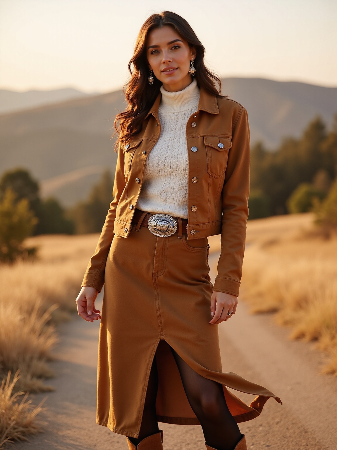 wool midi with rugged boots