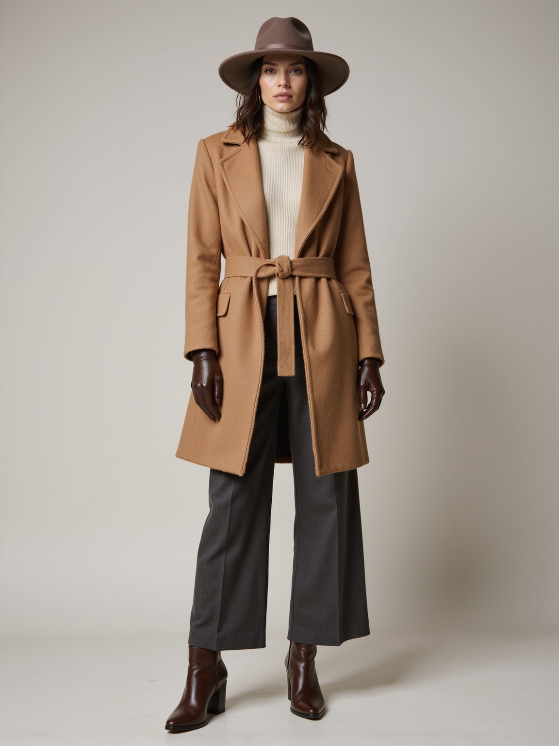 wool scarves suede gloves berets
