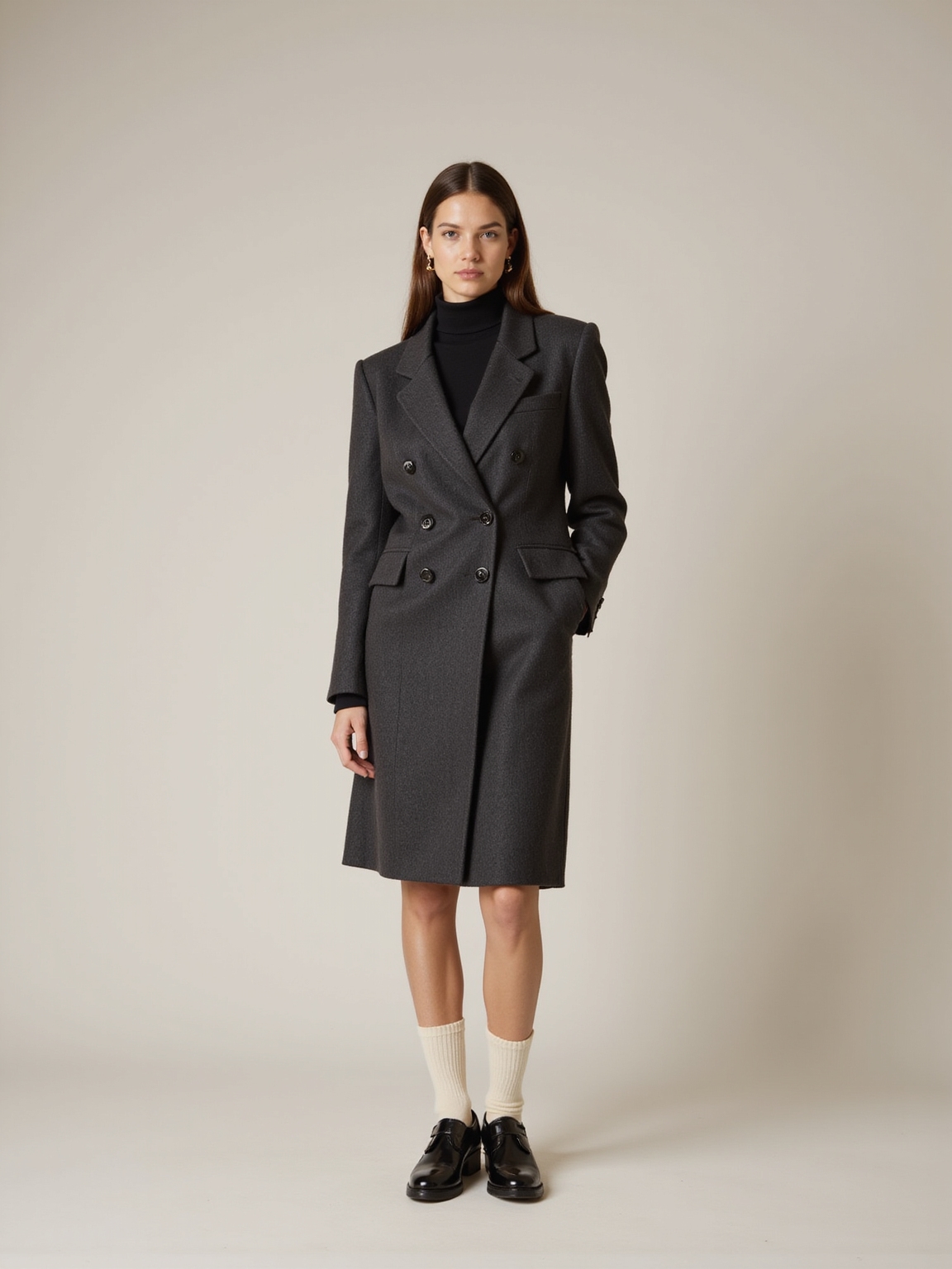 wool skirt suit ensemble