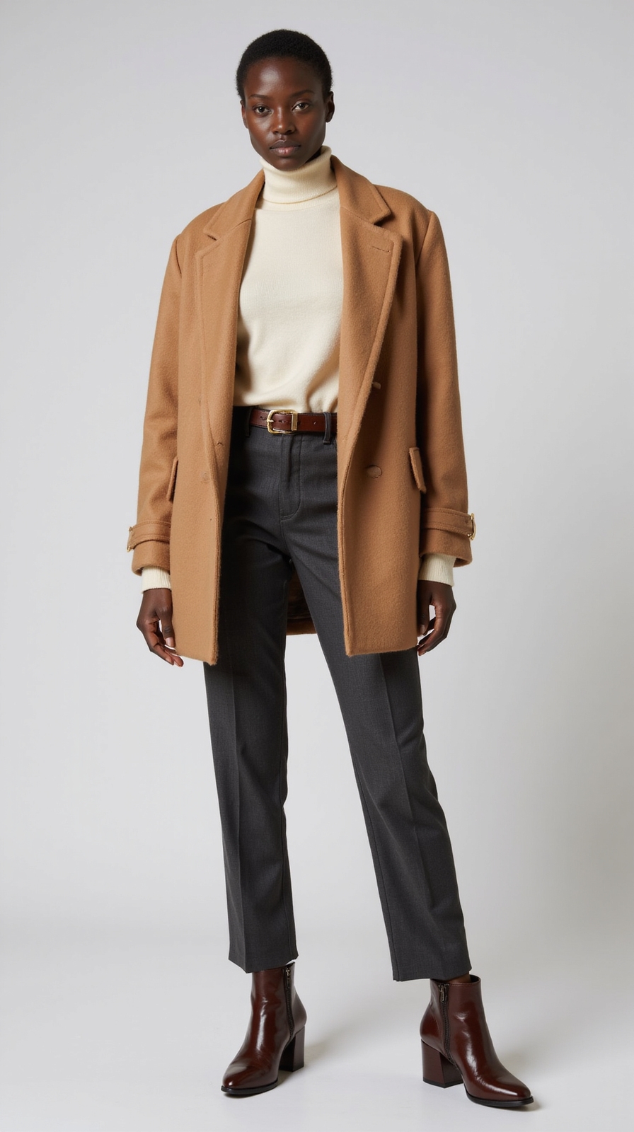 adaptable layered polished winter dressing