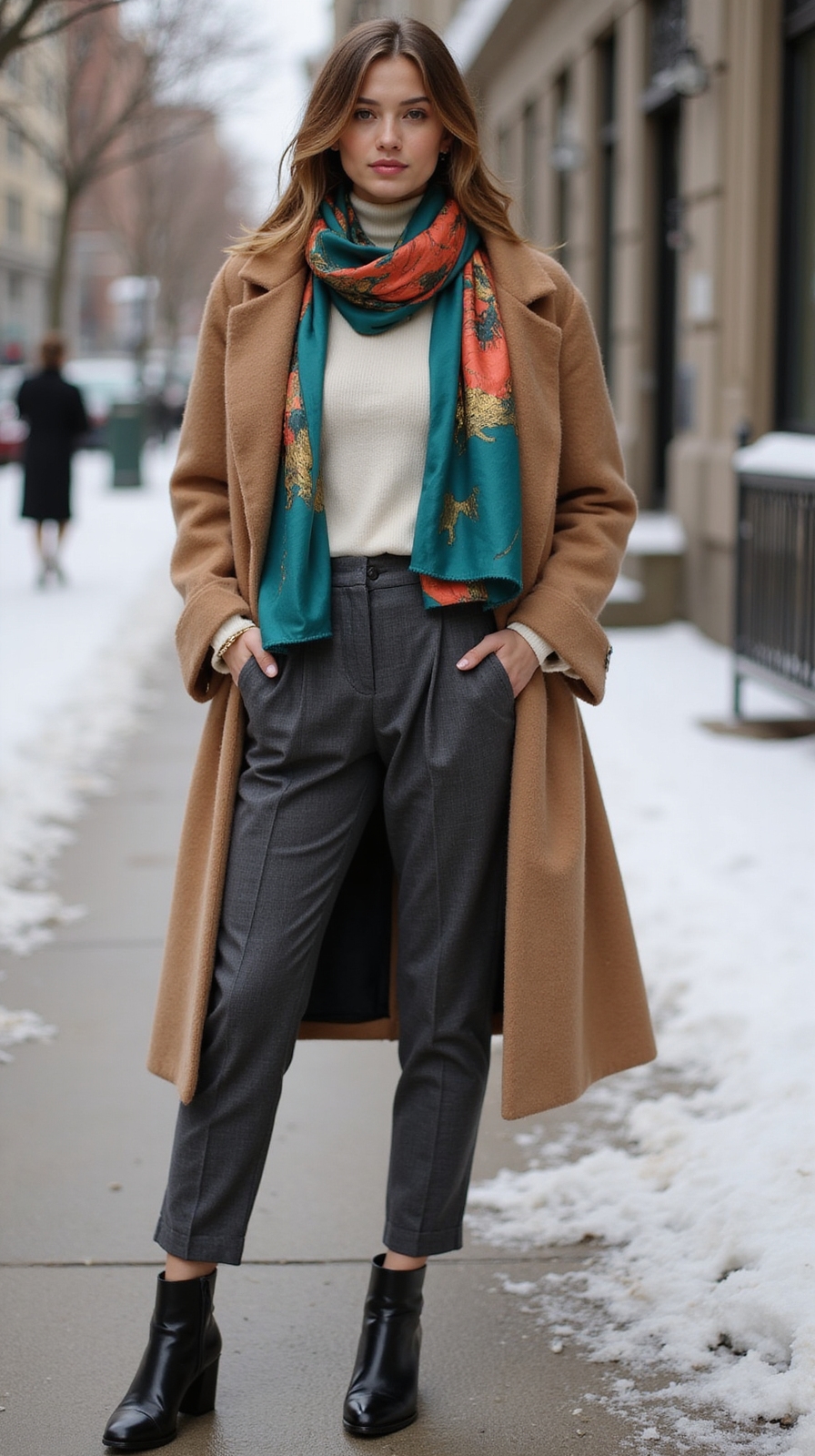 bold jewel toned sculptural scarves