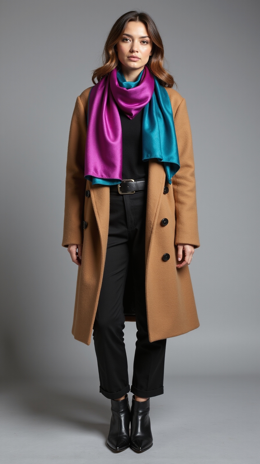 bold textured colorful winter scarves
