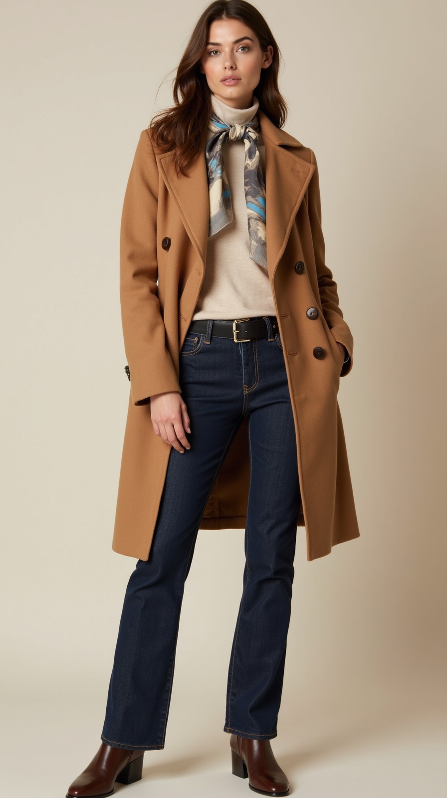 casual jeans tailored polished details