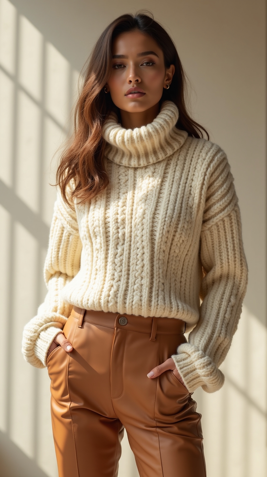 chunky knits tailored balance