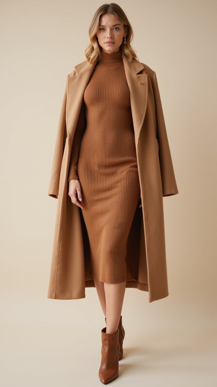 cozy chic knit and coat
