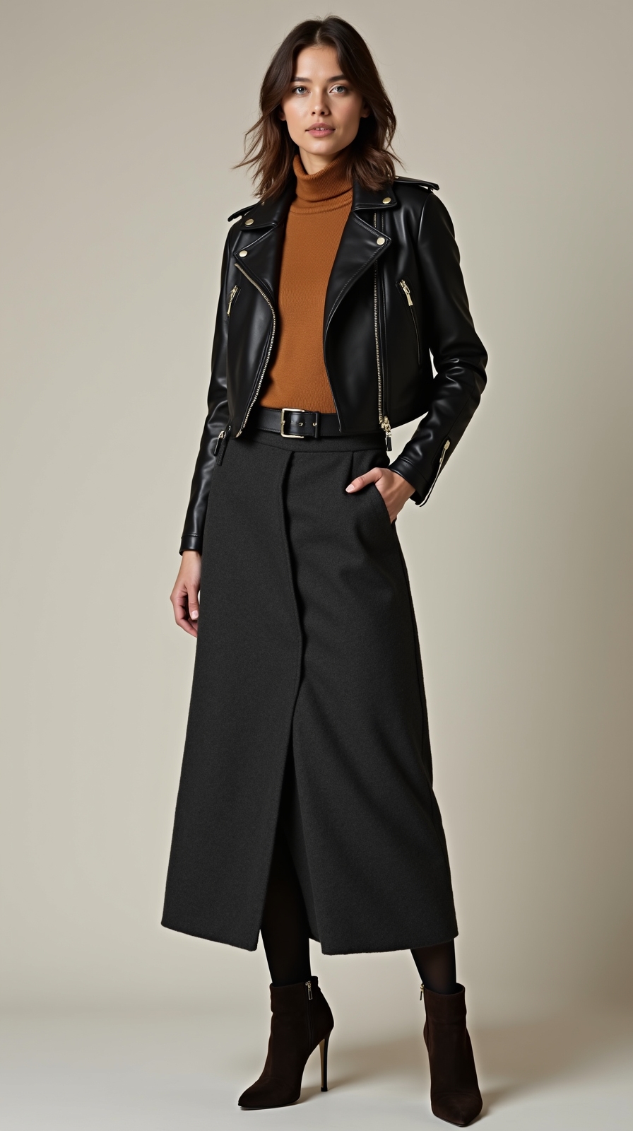 cozy chic winter skirt looks