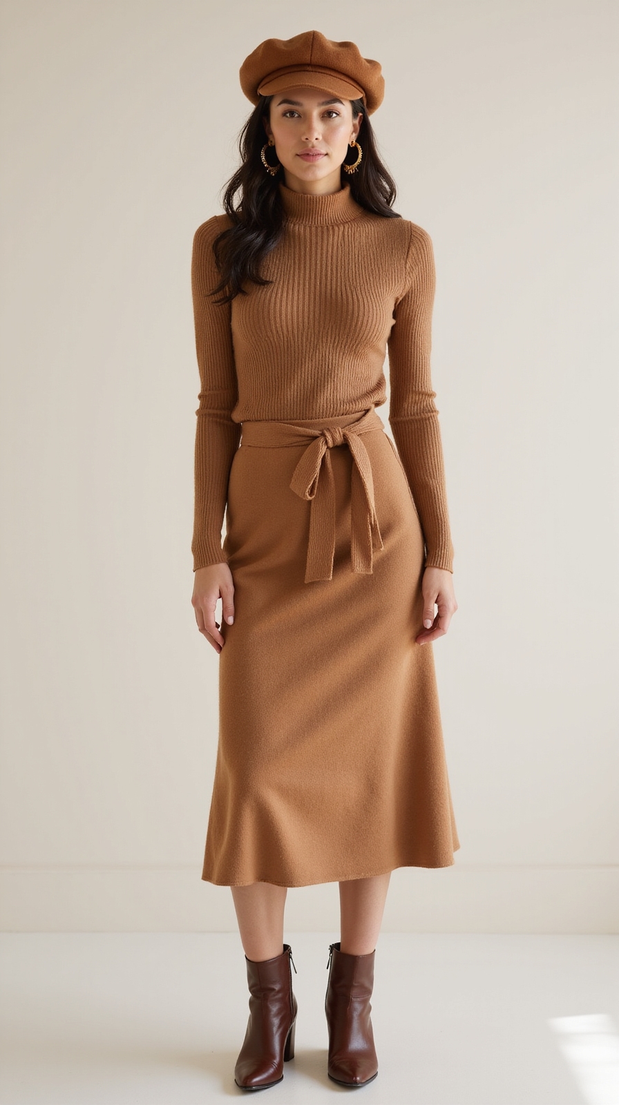 cozy coordinated jewel toned knitwear