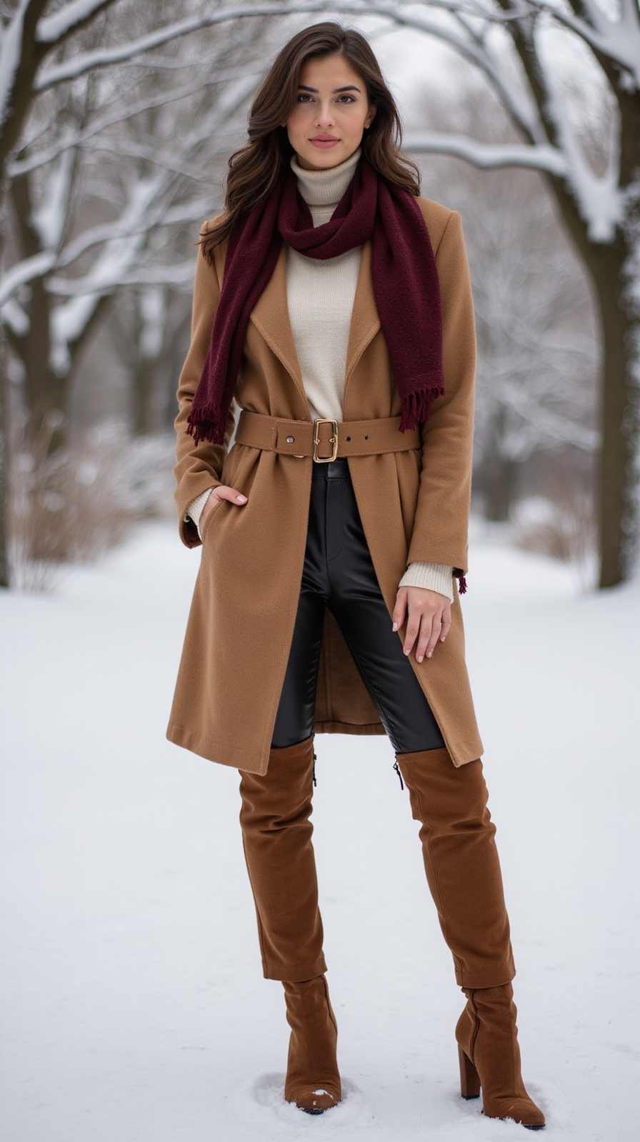 cozy elegant snowy weekend style
