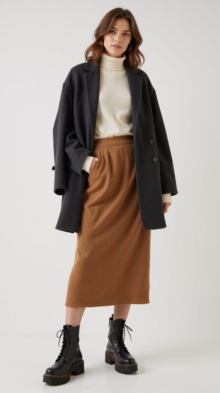 cozy knit midi styling