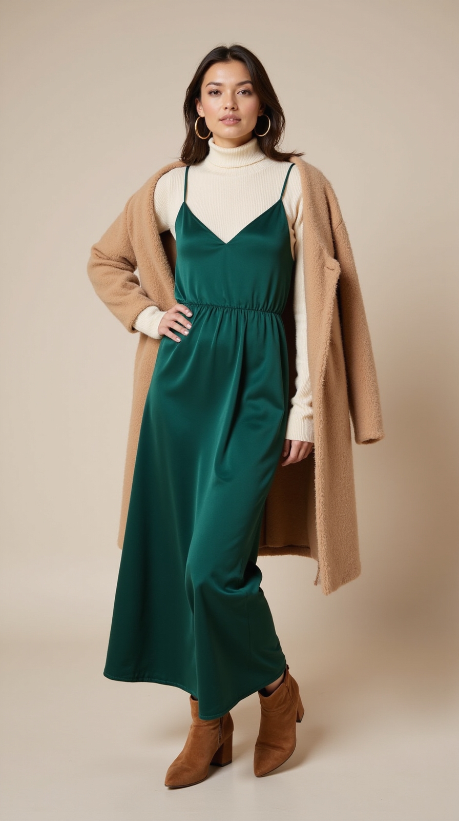 cozy polo under slipdress