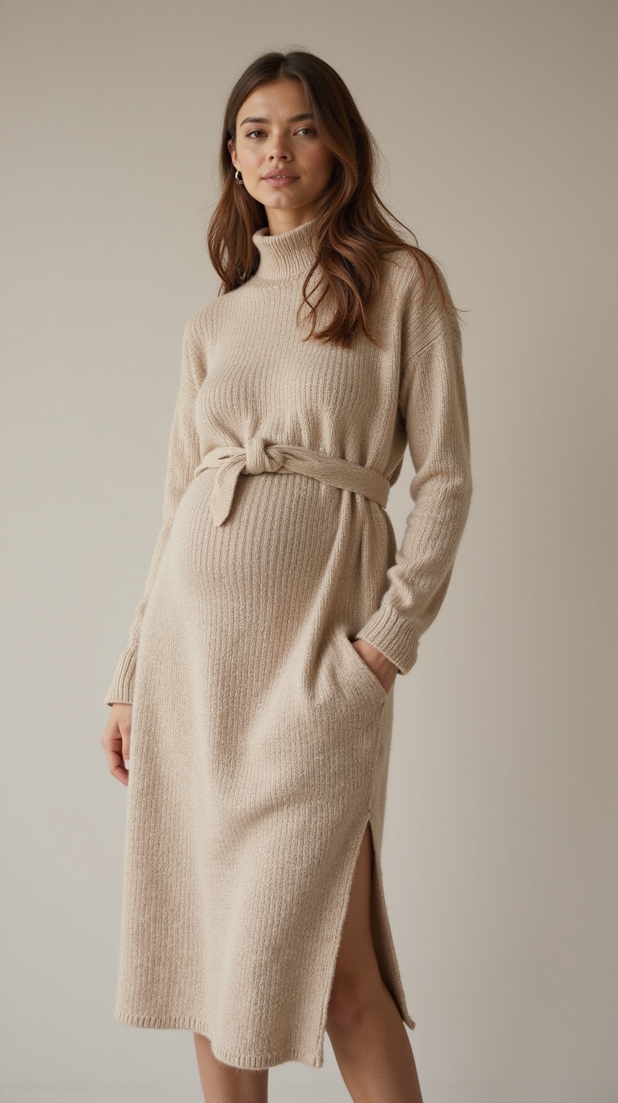 cozy ribbed empire waist knit