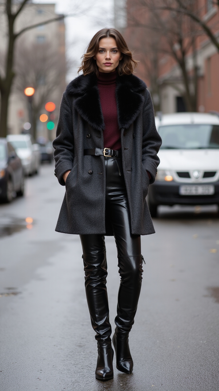 edgy chic winter power looks