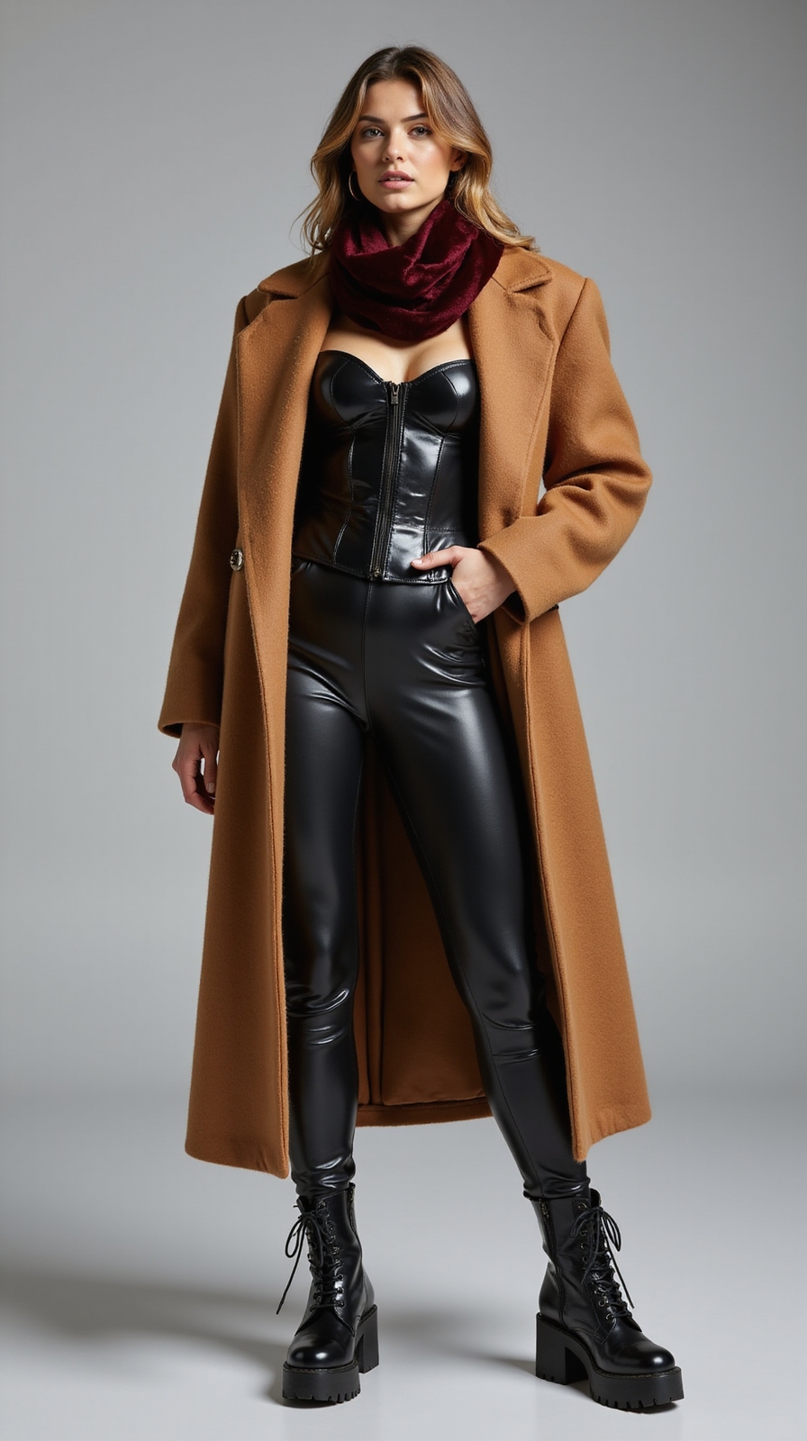 edgy winter baddie outfit trends