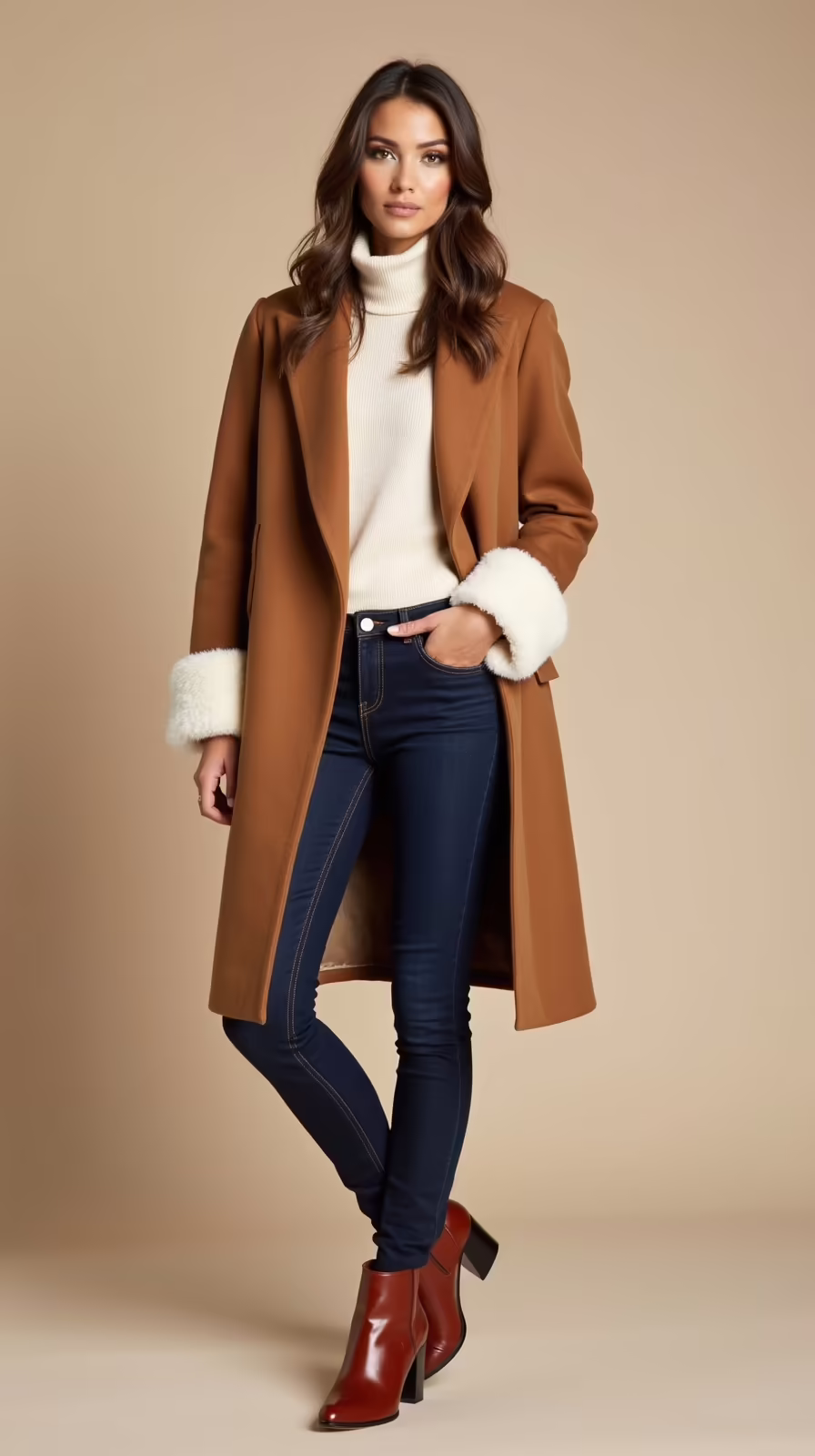 fleece lined jeans winter layering