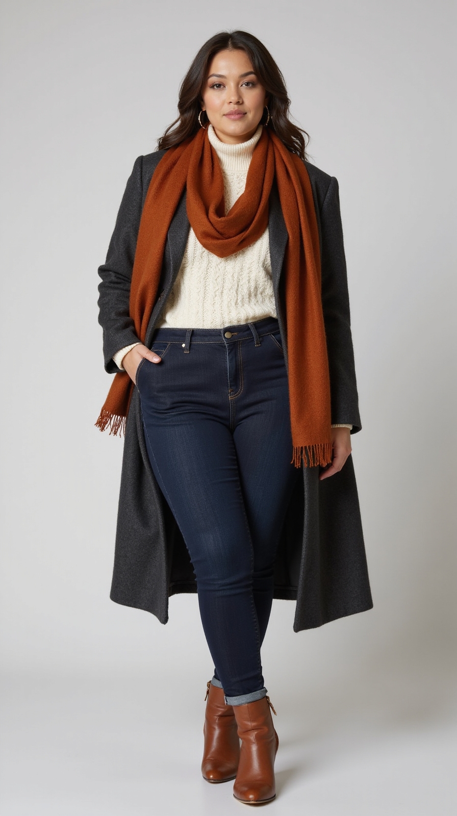 high rise jeans with boots