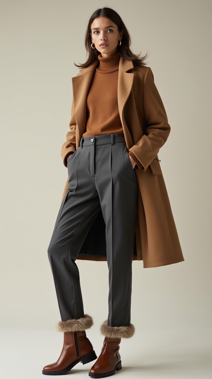 insulated boots tailored wool trousers