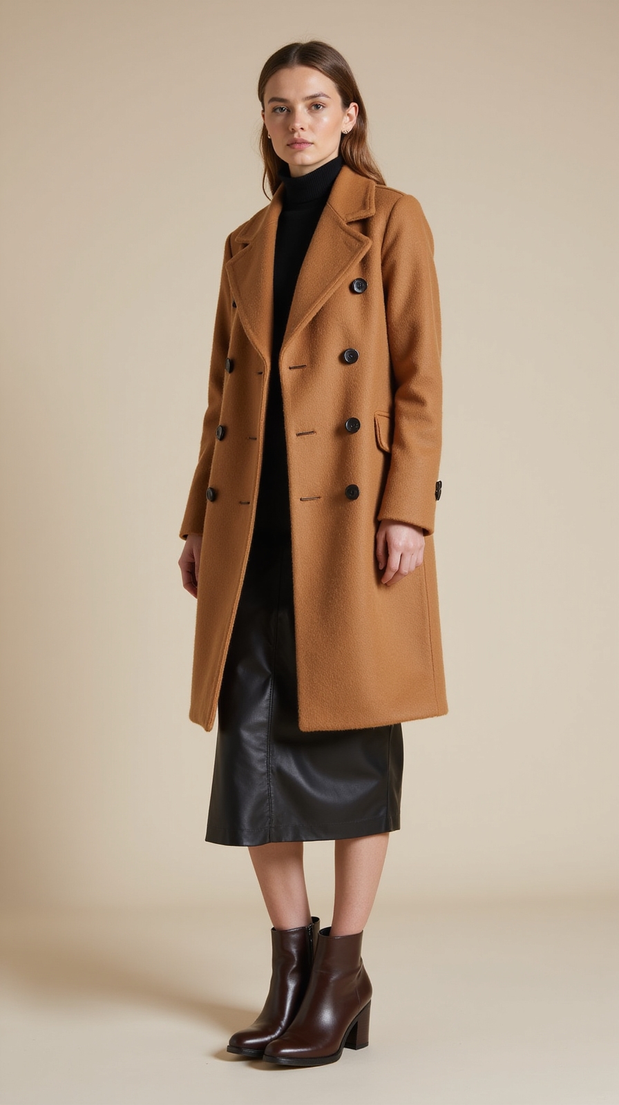 insulated wool coat ensemble