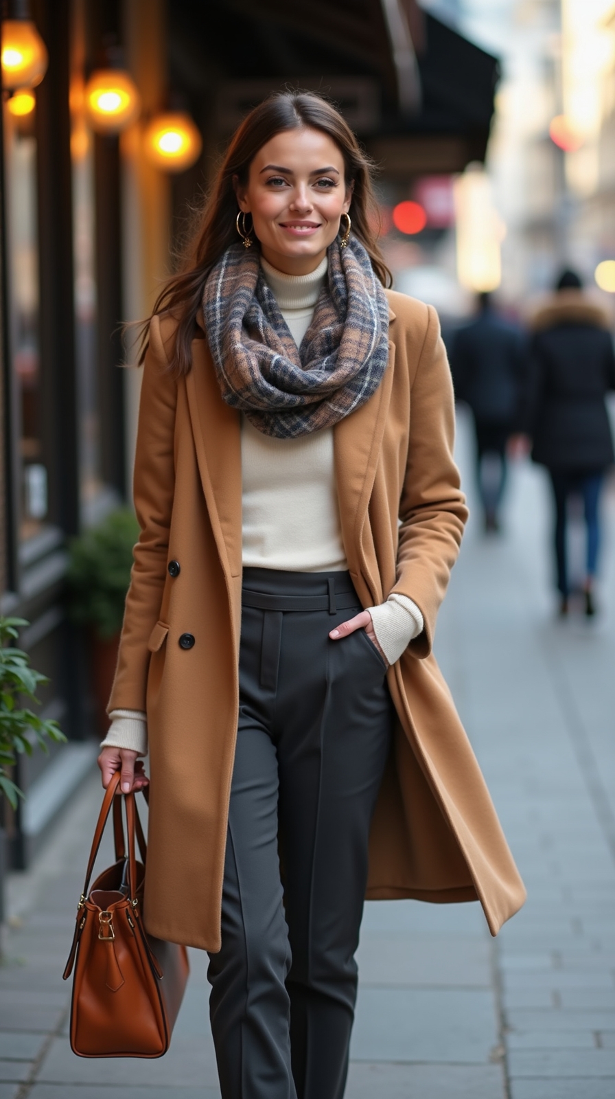 layered knits insulated coat